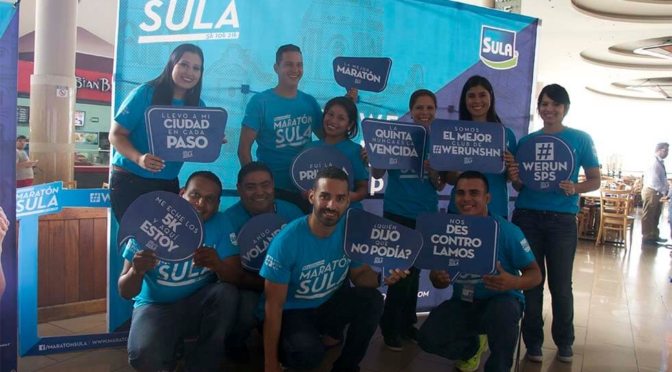 Nuestros colaboradores de la Maratón Sula en San Pedro Sula